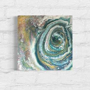Cradle of Becoming | 12 x 12 x 1 in | Abstract Painting by JD Hecht | Creatively Cutz Studio, Image 1.