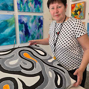 Abstract Rhythms - Night Moves by Kate Hessling 