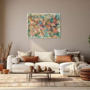 Desert Scrub by Kate Hessling  Image: Desert Scrub in lounge room unframed