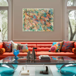 Desert Scrub by Kate Hessling  Image: Desert Scrub in lounge room unframed