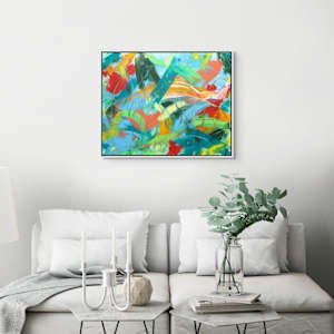 Eden by Kate Hessling  Image: Eden in sitting room framed in white