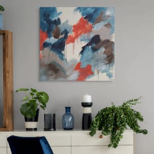 Overcast with possible storms by Kate Hessling  Image: Overcast with possible storms unframed over side table