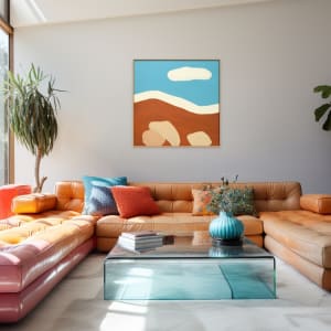 Rocky Outback by Kate Hessling  Image: Rocky Outback framed in lounge room