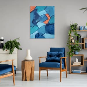 Fractured (Pyroclasts) by Kate Hessling  Image: Fractured portrait in sitting room