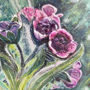 Houndstongue (Black Frame) by Beth Walldorf