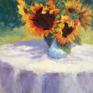 Sunny Sunflowers  by Ginny Butcher