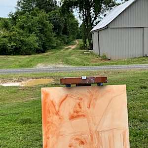 Kendall Farm Road in May by Catherine Kauffman  Image: Working out composition