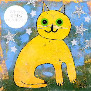 Zen the Mindful Kitty in a Place of Peace by Barbara Younger