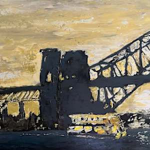 Harbour bridge at night by Ian Collins