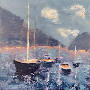 Night on the boat by Ian Collins, Image 1.