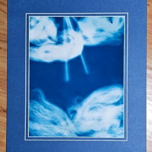 Skyward Framed by Jeanette Floyd  Image: Cyanotype process