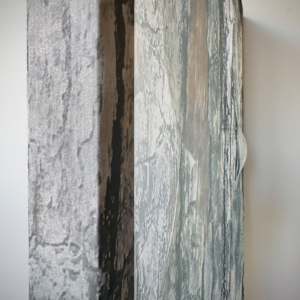 *Shadow Plane (Bark Study)* by TATIANA JOHNSON  Image: Angled view — textile edge