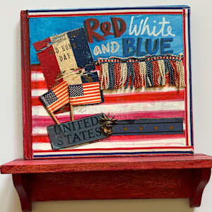 RED, WHITE AND BLUE by Phyllis Brody 