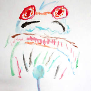 Grumpy Frog by Blake by Kate DeOssie