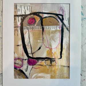 Ochre and Magenta 101 by karin  Image: Archival White Mat included