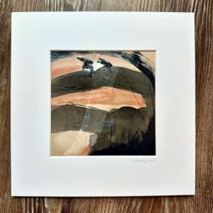Ochre and Magenta 104 by Karin Husty  Image: Archival White Mat included