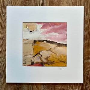 Ochre and Magenta 106 by Karin Husty  Image: Archival White Mat included