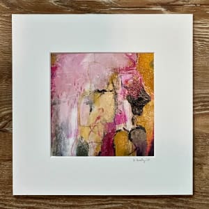 Ochre and Magenta 107 by Karin Husty  Image: Archival White Mat included