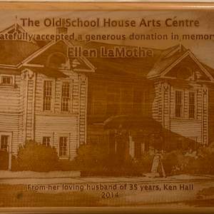 Donation Plaque 2014 - In Memory of Ellen LaMothe by Ellen LaMothe, Ken Hall