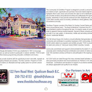 2015 TOSH Calendar by Terri Bowen, Brian Buchrell, Linda Colbeck, Carmen Gehring, Martin Hill, John Hofman, Judy Jordison, Thea Kovach, Cindy Mawle, Diane Michelin, Jill Owen-Flood, Fern Pittendreigh, Elecia Poy, Anika Fulford, Toni Williams, Stephen Hynes, Jessie Barron, Rosalinde Compton, Ivy Miller, Ray Band, Ivor Cohen, Elizabeth Cox, Gerda Hoffman, Rusty Joerin, Keith Levang, Sheena McCorquodale, Jim McFarland, Mike Wansink, Nancy Harrison, Ken Morgan, Carla Flegel, David Goatley, Francine Street  Image: Open PDF files to view the full calendar at https://www.artworkarchive.com/profile/tosh