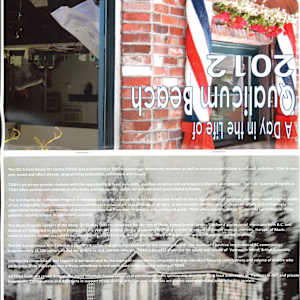 2012 A Day in the Life of Qualicum Beach TOSH Calendar by Wayne Buhr, Dave Graham, Brian Argyle, Lynn Bieber-Weir, Paul Kyba, Chris Carter, Al Westnedge, Don Emerson, Geoff Campbell, Rick Marotz, Rusty Joerin, David Blackmore  Image: open pdf document to view entire calendar at https://www.artworkarchive.com/profile/tosh/artwork/2012-a-day-in-the-life-of-qualicum-beach-tosh-calendar