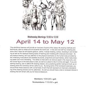 Education Classes and Workshops #2  Image: ED.0000.04.F Life Drawing Workshop with Clive Powsey
