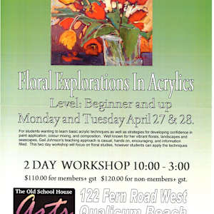 Education Classes and Workshops #1 by Brent Lynch  Image: ED.0000.04.J Gail Johnson Floral Explorations in Acrylics