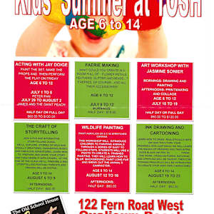 Education Classes and Workshops #1 by Brent Lynch  Image: ED.0000.07.B Kids' Summer at TOSH - Jay Doige, Jasmine Sonier