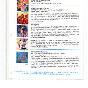 Exhibitions 2001-2005 by Naomi Cairns, Ivor Cohen, Don Farrell, Martin Hill, Audrey Perry, Marilyn Riopel, kristeen verge, Allan N. Smith, Lynda Sawyer