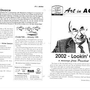 Newsletters 1998-2005 by Ted Jolda, Jo Ludwig, Bruce Hurston, Donna Baspaly, Jean Grant Horner, Browni Joerin, Ken Kirkby, Joan Larson, Jason Marlow, Bill McKibbin, Pauline Pike, Frank Lewis, Roger Moore, Christian Nicholay, Joyce Barr, Janice Bridgeman, Helene McIntosh, Lynn Orriss, Anne Marie Veale, Maureen Walker, Bill Britton, Enid Cheney, Ian Garrioch, Dan Gray, Sally Laidlaw, Tanya Parker, Brody Coombs, Elgin-Skye Mclaren, Lynsey Gray, Brianna Muchlenberg, Arlene Angelo, John Barton, Merv Brandel, Mary Leigh Campbell, Vivien Frow, John Hellum, Gerda Hoffman, Jason Marlow, Lynn Orriss, Vicky Turner  Image: Open PDF document to view full newsletters at https://www.artworkarchive.com/profile/tosh/artwork/newsletters-1998-2005