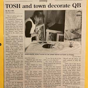 TOSH and town decorate QB / Outdoor Art by Linda Skalenda, Anne-marie Veale, Helene Macintosh