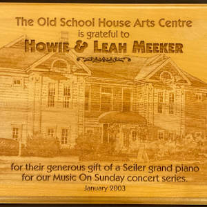 Donation Plaque - Howie & Leah Meeker by Howie Meeker, Leah Meeker