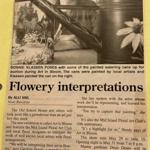 Flowery interpretations by Caroline Hendy, Dixie Deans, Bonnie Klassen