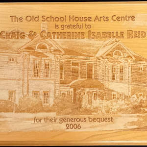 Bequest Plaque - Craig & Catherine Isabelle Reid by Craig Reid, Catherine Isabelle Reid