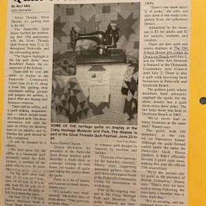Quilt events this weekend / Textiles at TOSH in QB and OCAC / Quilters celebrate 25 years by Donna McAskile, Sharon Pederson