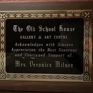 Acknowledgement Plaque - Veronica Milner by Veronica Milner
