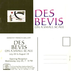 Exhibitions 2001 - January to September by Jesse Birch, Carolyn Houg, Susan Russell, Cynthia Minden, William Allister, Des Bevis, Martin Bradpiece, Naomi Cairns, J. Fenwick Lansdowne, Bill McKibbin, Jean R. Grant Horner, Peter Shostak, Jacob Gleason, Leslie Grant, Alison Hrabluik, Jane Lee, Paul Knight, Kim Munro, Valerie Salez, Jim Kalnin, Kevin Pollard-Wright, Shannon Pollard-Wright, Jackie Doyle, Keiko Bottomley, Jan Williamson-Henwood, Elissa Anthony, Patricia Nelson 