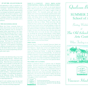 Summer School of Art 1997-2000 by Pauline Pike, Keith Smith, Edward Snyder, Alan Wylie, Zoltan Szabo, Alessandra Bitelli  Image: Summer School of Art 2000