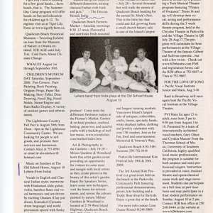 Community Date Book -  Music on Sundays - 2008 by Lehera