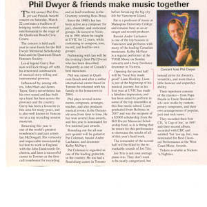 Phil Dwyer & friends make music together - April 2008 by Pat Coleman, Phil Dwyer, Liam Hockley, Kelby MacNayr, Gerry Barnum, Joe Trio, Ian McDougall, Andre Lachance