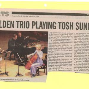 Goolden Trio Playing TOSH on Sunday by Laura Backstrom, Robert Holliston, Goolden Trio, Muge Buyukcelen