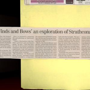 "Of Winds and Bows" an exploration of Strathcona Park by Elry Maze, Cindy Mawle, Lynn Kenneth Pecknold