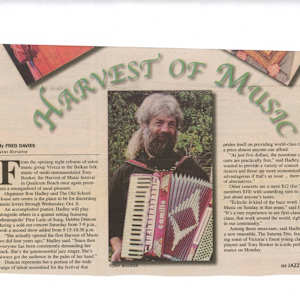 Harvest of Music - 2008 by Marc Atkinson Trio, The Saturna Trio, Viveza, Tony Booker, Calvin Cairns, Jim Cameron, Debbie Duncan, Ron Hadley, Rick Kilburn, Kelby MacNayr, Paul O'Brien, Debbie Duncan Quintet 