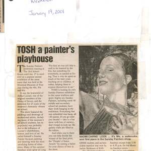 TOSH a painter's playhouse - 2001 by Naomi Cairns, Alex Stasiuk, Jackie Skidmore 