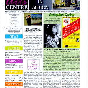 Art in Action Newsletters 2006 - January-April, September by Cynthia Bonesky, Margaret Bonneau, Merv Brandel, Janice Bridgman, Dennis Brown, Rebecca Goodale, Pat Hart, Joan Larson, Jason Marlow, Joanna Rogers, Linda Skalenda, Ben Strating, John Barton, Sandra Lamb, Sara Marreiros, Lynn Orriss, Marshall Soules, Barbara Sundquist, Lafayette String Quartet, Saiho Kotengu Taiko Kagura Ensemble, Tiffany Tamaribuchi, Jessica Williams  Image: Open pdf document to view entire newsletter at https://www.artworkarchive.com/profile/tosh/artwork/art-in-action-newsletters-2006-january-april-september