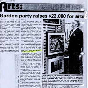 Garden Party Raises $22K for Arts by Stan Hagen, Bob Nichol, Robert Bateman, Henry Heine, Dorothy Frances, William Townsend, Ron Parker, Bruce Muir, John Michner, J. Fenwick Lansdowne, Don Li-Leger, Francois Mongeau, Larry Aguilar, Cheri Denis