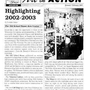Newsletters 1998-2005 by Ted Jolda, Jo Ludwig, Bruce Hurston, Donna Baspaly, Jean Grant Horner, Browni Joerin, Ken Kirkby, Joan Larson, Jason Marlow, Bill McKibbin, Pauline Pike, Frank Lewis, Roger Moore, Christian Nicholay, Joyce Barr, Janice Bridgeman, Helene McIntosh, Lynn Orriss, Anne Marie Veale, Maureen Walker, Bill Britton, Enid Cheney, Ian Garrioch, Dan Gray, Sally Laidlaw, Tanya Parker, Brody Coombs, Elgin-Skye Mclaren, Lynsey Gray, Brianna Muchlenberg, Arlene Angelo, John Barton, Merv Brandel, Mary Leigh Campbell, Vivien Frow, John Hellum, Gerda Hoffman, Jason Marlow, Lynn Orriss, Vicky Turner  Image: Open PDF document to view full newsletters at https://www.artworkarchive.com/profile/tosh/artwork/newsletters-1998-2005