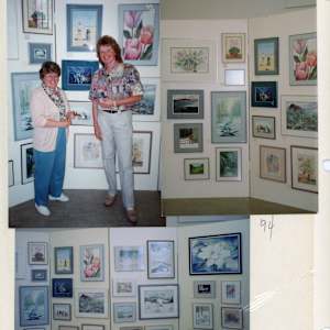 Pauline Pike personal archives 1994  Image: Students display work