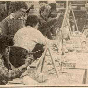 Pauline Pike personal archives 1996 by Dan Gray  Image: Malaspina students display art