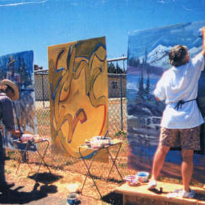 Pauline Pike personal archives 1996 by Dan Gray  Image: Rolf Harris Paint-In
